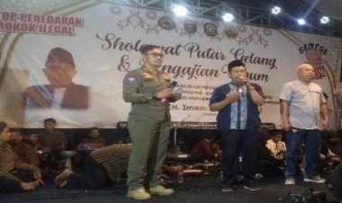 Puter Gelang 1 Muharram, Satpol PP Ngawi Gelar Sosialisasi DBHCHT