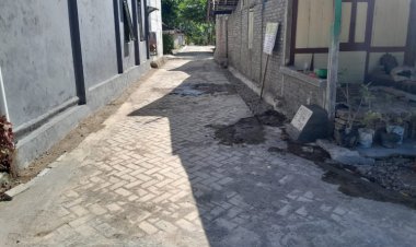 Pemdes Kedungputri Bangun Paving, Upaya Perbaikan Infrastruktur Terus Dilakukan