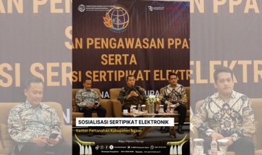 Kantor Pertanahan Ngawi Gelar Sosialisasi Sertipikat Elektronik