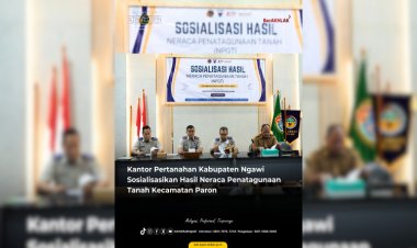Kantor Pertanahan Kabupaten Ngawi Sosialisasikan Hasil Neraca Penatagunaan Tanah Kecamatan Paron