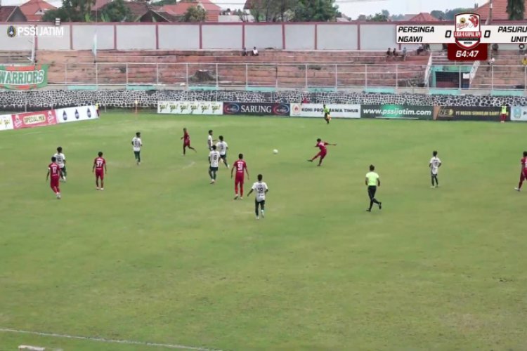 Tendangan LDR Raihan Persinga Ngawi Tumbangkan Tuan Rumah Pasuruan United 1-0