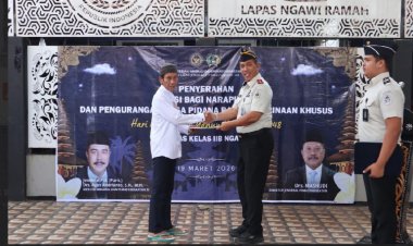 Warga Binaan Lapas Ngawi Terima Remisi Nyepi Tahun Baru Saka 1948