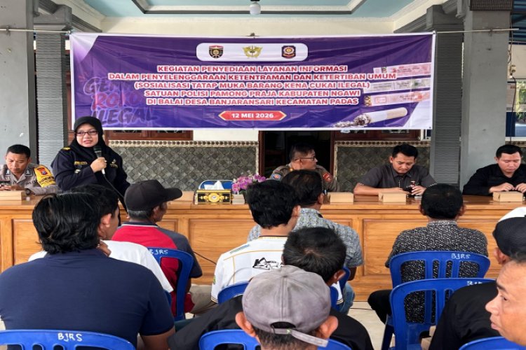 Pemkab Ngawi Gencar Sosialisasi Jeratan Pidana Bagi Pemilik Rokok Tanpa Cukai