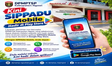 Top! Pelayanan Perizinan DPMPTSP Ngawi SIPPADU Hadir di Playstore Bisa Diakses Setiap Saat